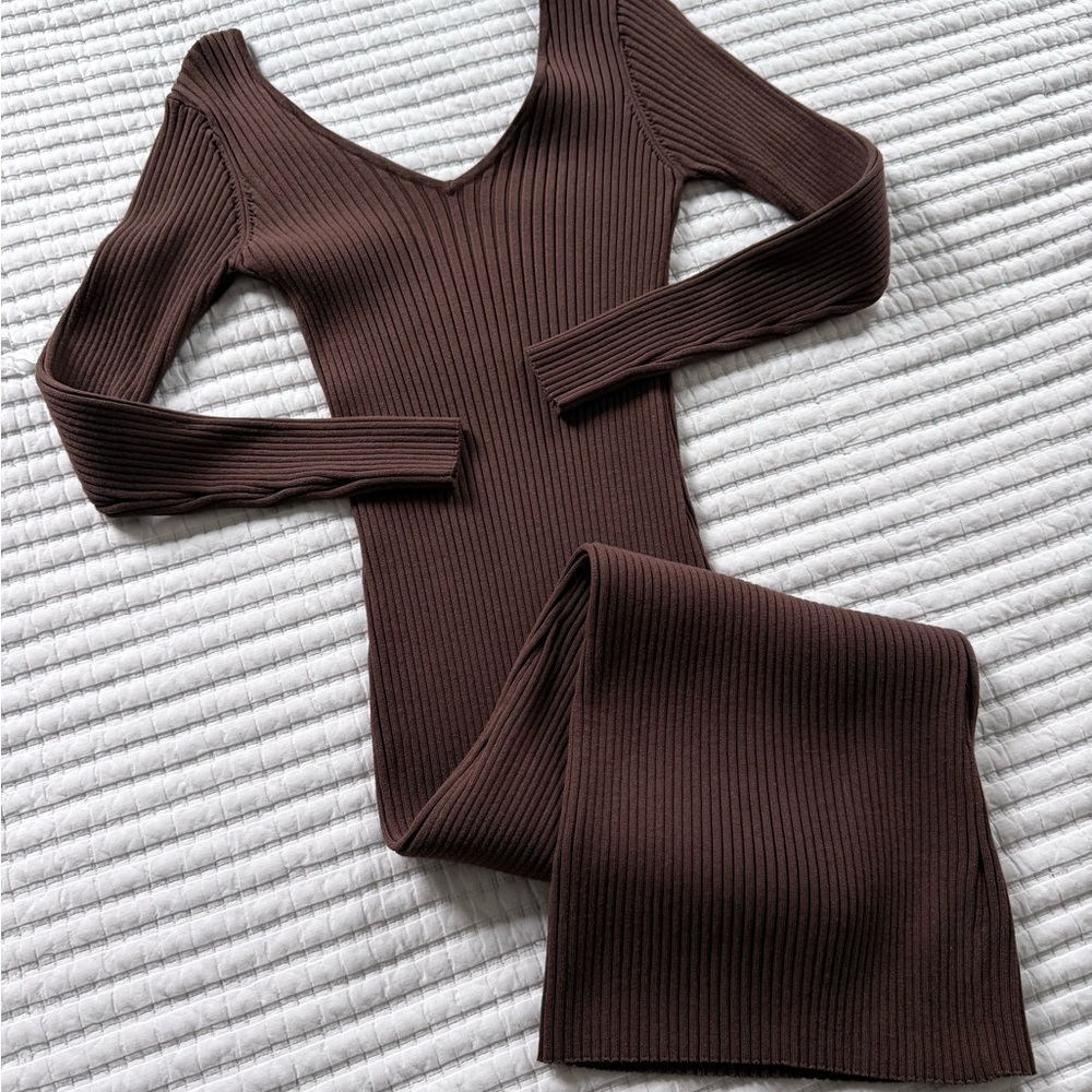 Vitality Balance Ribbed Sweater Dress